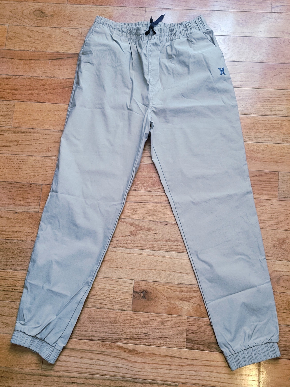 Hurley Men's Light Gray Elastic Waist Joggers